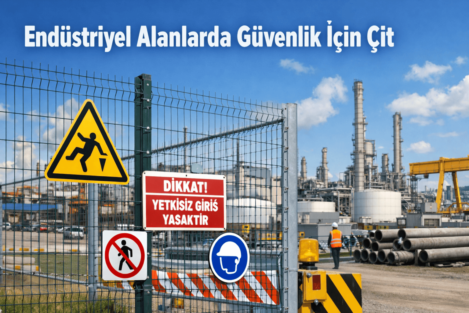 Endüstriyel Alanlarda Güvenlik İçin Çit